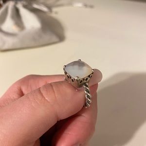 Mother of pearl pandora ring